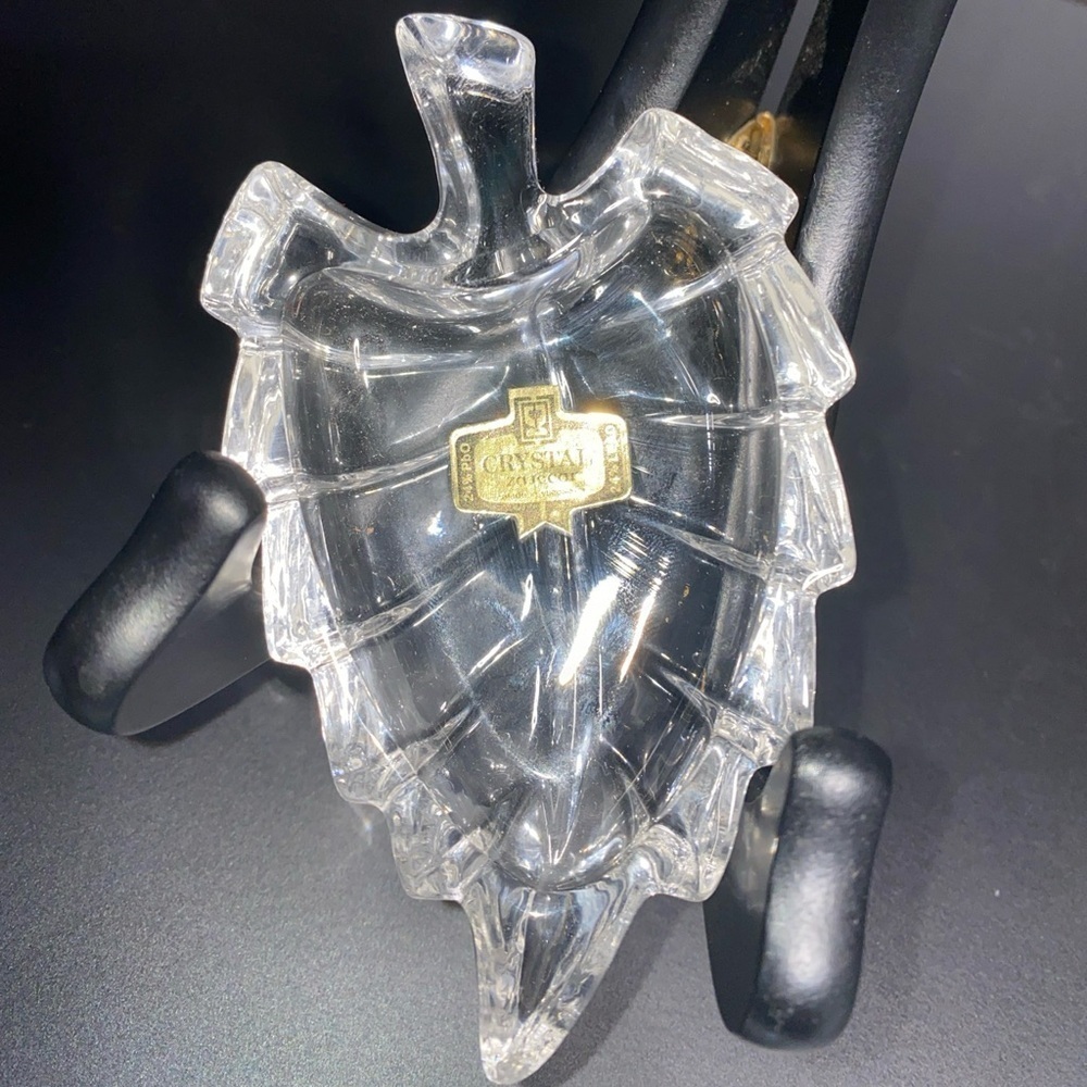 Leaf Dish Collectors 24% Lead Crystal Galleries‎ by Yugoslavia.